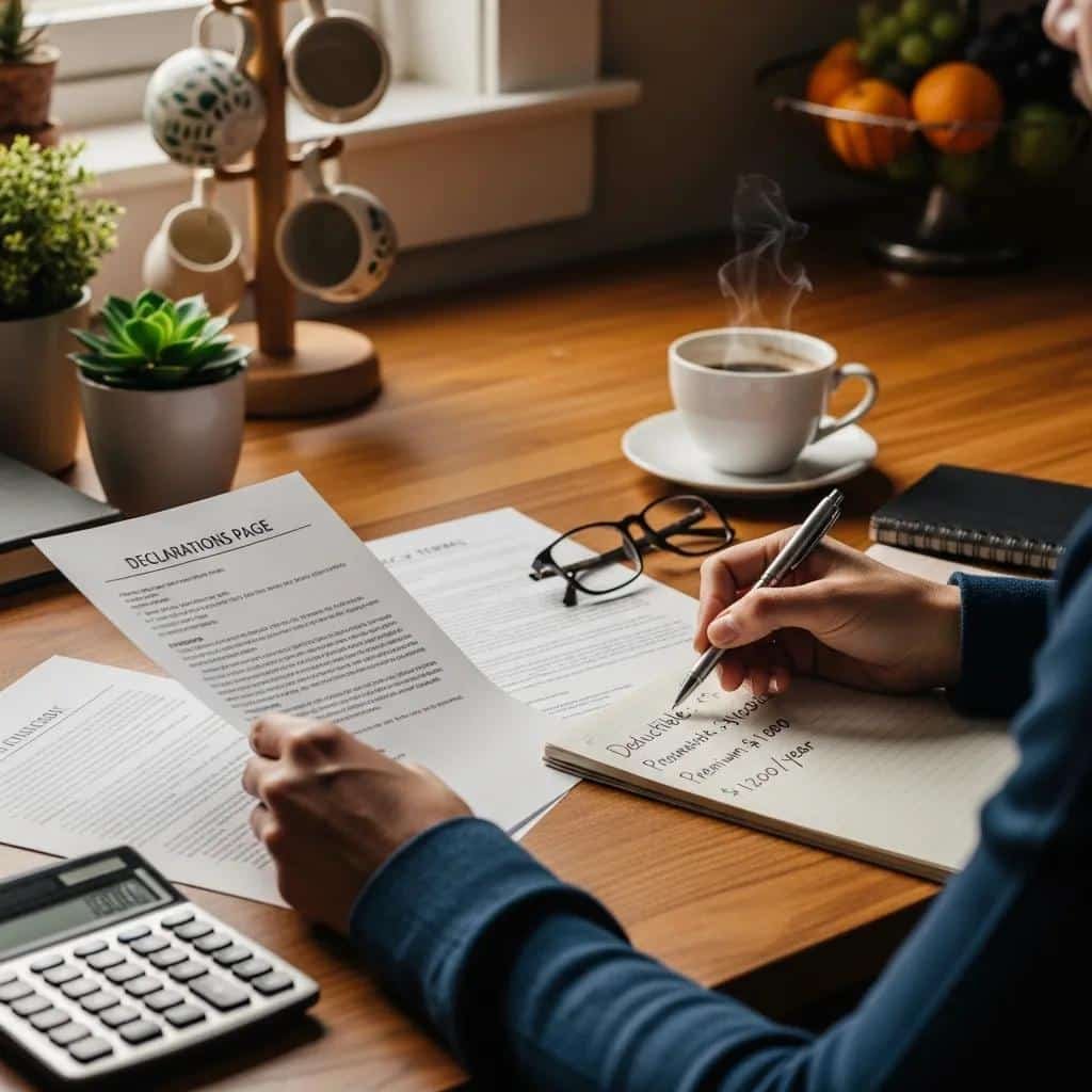 Homeowner reviewing policy documents — understanding how hurricane deductibles are calculated